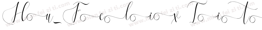 Hu_Felix Titling Reg字体转换